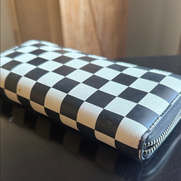 Michael Kors Black and White Checkered Wallet - Picture 6 of 8